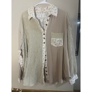 POL Floral Long Sleeve Top